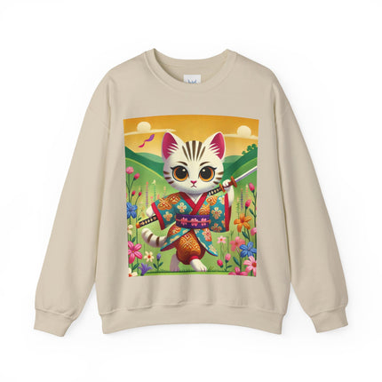 Samurai Kitten Unisex Heavy Blend™ Crewneck Sweatshirt