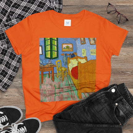The Bedroom by Vincent van Gogh Women's Midweight Cotton Tee