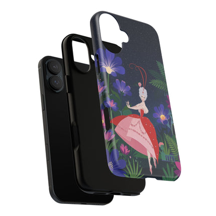 🌺✨ The Lady Of The Starlit Enchanted Garden Phone Case – Art Deco Floral Fantasy