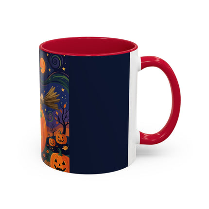 🧙‍♀️🎃 The Witch Of Pumpkin Moon Hollow Colorful Mug – Whimsical Halloween Magic