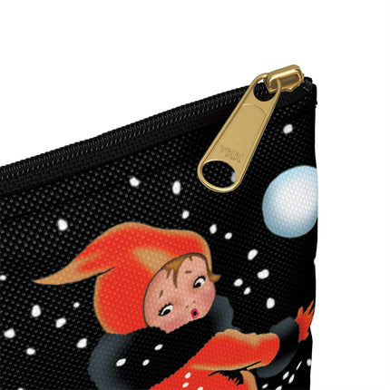 A Festive Snowball Accessory Pouch