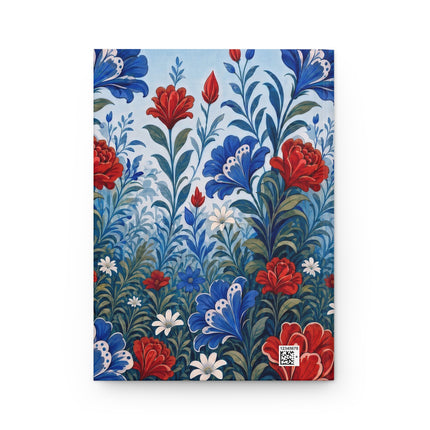 🎩🌹 The Grand Floral Carousel Hardcover Journal – Art Deco Garden Whimsy
