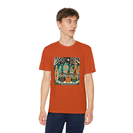 Night of the Trick-or-Treating Owlets Youth Competitor Tee