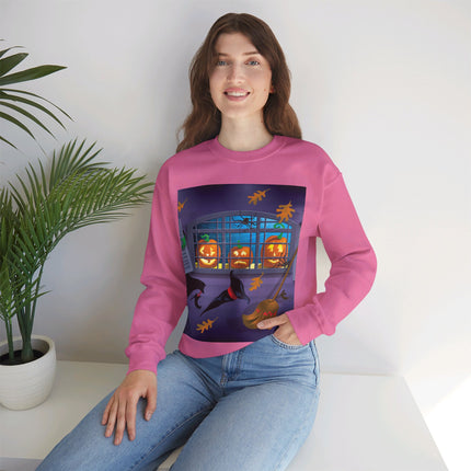 Whimsical Halloween Mischief Unisex Heavy Blend™ Crewneck Sweatshirt