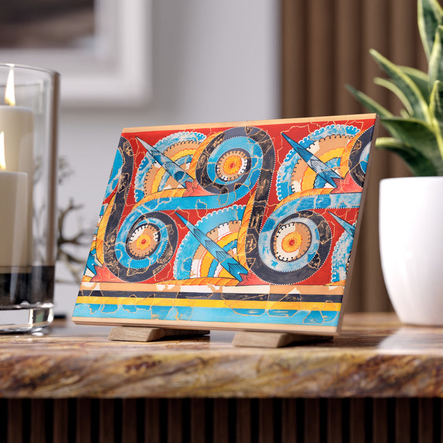 Reproduction of S-Spiral Frieze by Emile Gilliéron Ceramic Tile