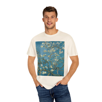 Almond Blossom by Vincent van Gogh Unisex Garment-Dyed T-shirt