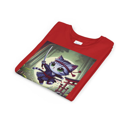 Moonlit Samurai Kitty Youth Short Sleeve Tee