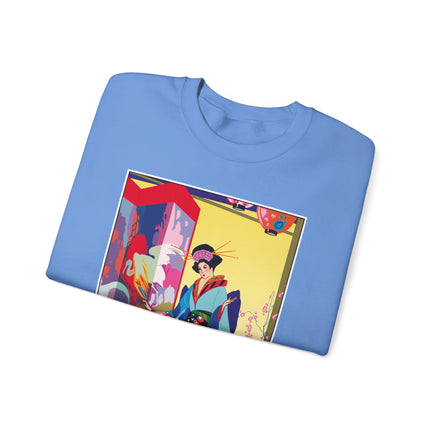 A Timeless Journey by Umberto Brunelleschi Heavy Blend™ Crewneck Sweatshirt