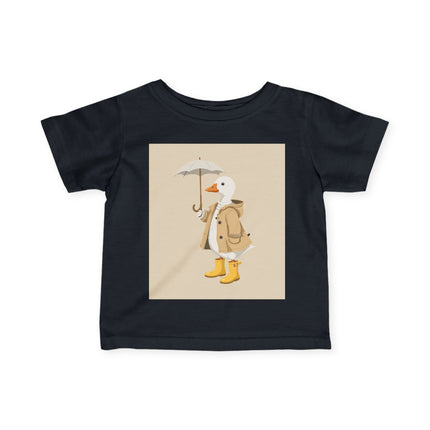 🦆☂️ The Little Rainy Day Duckling Infant Fine Jersey Tee – Whimsical Storybook Charm