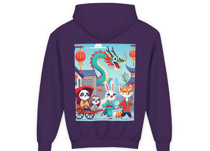 The Little Dragon and Friends Youth Heavy Blend Hooded Sweatshirt