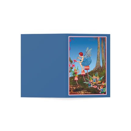 Periwinkle Painting the Petals by Ida Outhwaite Greeting Cards (1, 10, 30, and 50pcs)