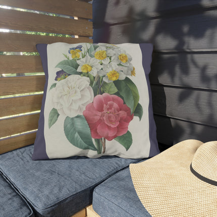 Choix des plus belles fleurs, Plate 015 by Pierre Joseph Redouté Outdoor Pillows