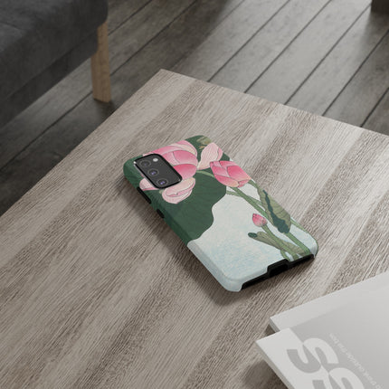 Blooming Lotus Flowers by Ohara Koson Phone Cases