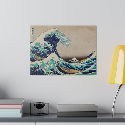 The Great Wave off Kanagawa by Katsushika Hokusai Matte Canvas, Stretched, 0.75"