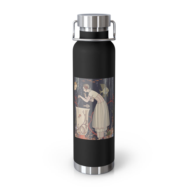 L'Etourdissant Petit Poisson (The Dazzling Little Fish) by George Barbier Copper Vacuum Insulated Bottle, 22oz