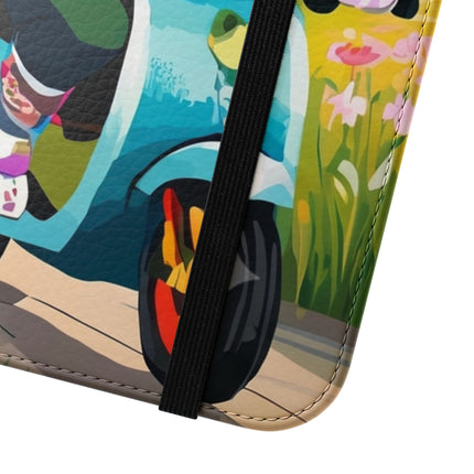 🦓🛴 Stripes on Wheels Flip Case – Sunny Adventures & Storybook Fun