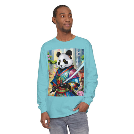 Cyberpunk Samurai Panda Long Sleeve T-Shirt