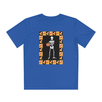 Candy Corn Skeleton Youth Competitor Tee