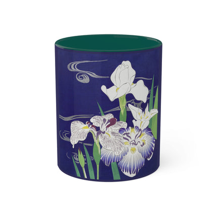Irises by Kogyo Tsukioka Colorful Mugs, 11oz