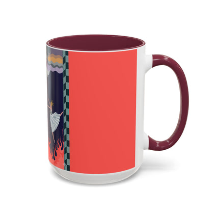 The Firebird's Awakening Colorful Mug (11oz, 15oz) – Ballet Fantasy, Mythic Fire & Art Deco Drama