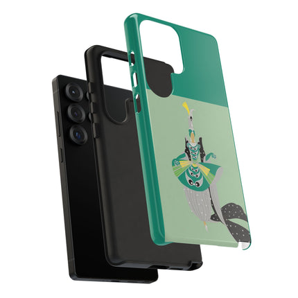 Peacock Dancer Phone Case – Opulent Glamour & Theatrical Elegance