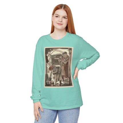 Bric-A-Brac by Fernand Siméon Garment-dyed Long Sleeve T-Shirt