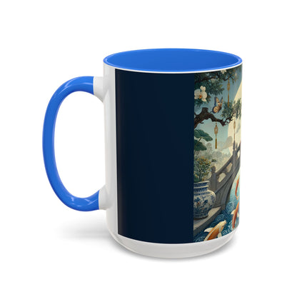 Moonlit Bridge Gentleman Colorful Mug – Imperial Serenity & Moonlit Harmony