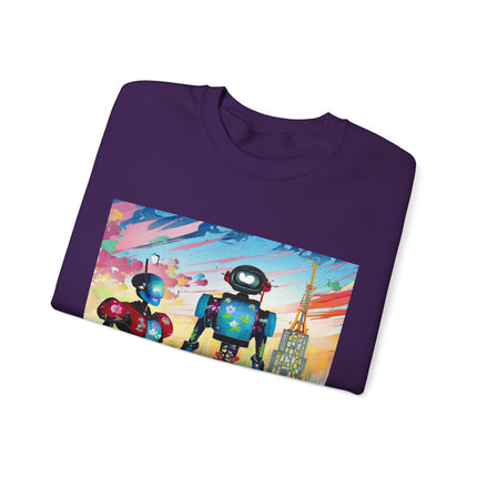 High Fashion Cyberpunk CIA Robots Unisex Heavy Blend™ Crewneck Sweatshirt