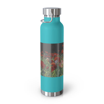 Poppies (A Study of Poppies for Carnation, Lily, Lily, Rose) by John Singer Sargent Copper Vacuum Insulated Bottle, 22oz