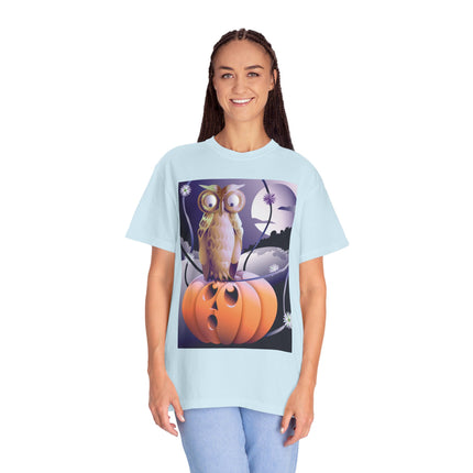 The Startled Pumpkin Unisex Garment-Dyed T-shirt