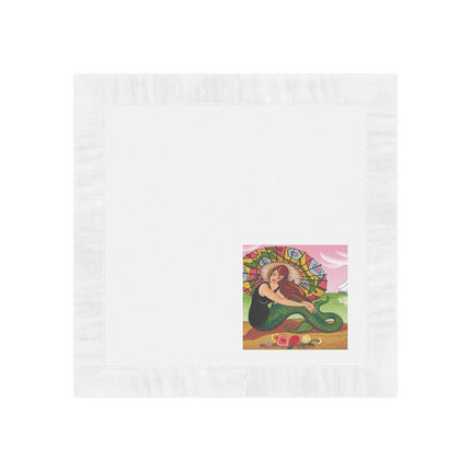 Siren Serenade by Carlo Chiostri White Coined Napkins