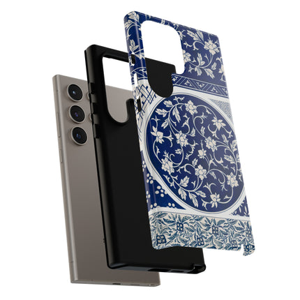 Blue Flower Pattern by Owen Jones Phone Cases