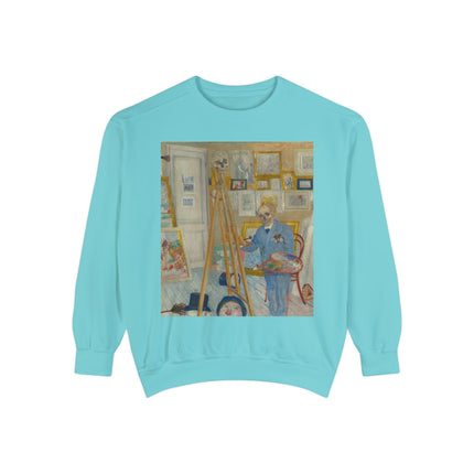 The Skeleton Painter by James Ensor Garment-Dyed Sweatshirt