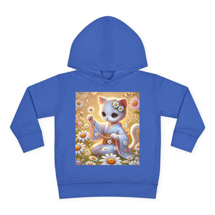 Daisy Chain Whimsy Toddler Pullover Fleece Hoodie