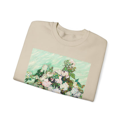 Roses by Vincent Van Gogh Heavy Blend™ Crewneck Sweatshirt
