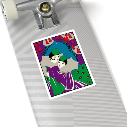 Two Pierrots Kiss-Cut Stickers (4 Sizes)