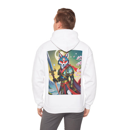 Cyberpunk Samurai Fox – Heavy Blend™ Hooded Sweatshirt