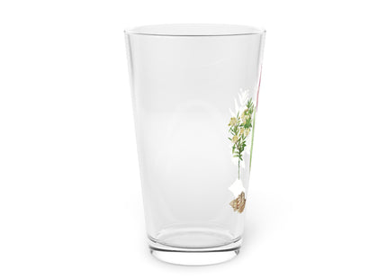 Tulip, Branches of Myrtle and Shells by Maria Sibylla Merian Glass, 16oz