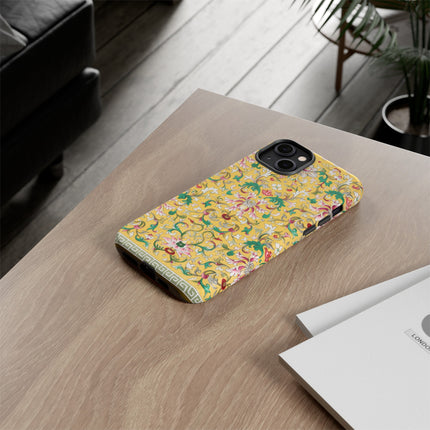 Yellow Botanical Pattern by Owen Jones Phone Cases