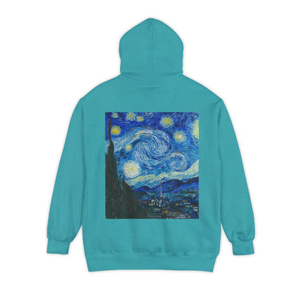 The Starry Night by Vincent Van Gogh Unisex Garment-Dyed Hoodie