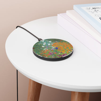 Cottage Garden by Gustav Klimt Wireless Charger