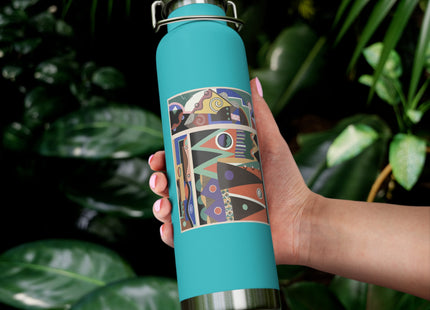 Collection decors et couleurs Pl.03 by Georges Valmiers Copper Vacuum Insulated Bottle, 22oz