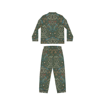 Blackthorn by William Morris Women's Satin Pajamas (AOP)