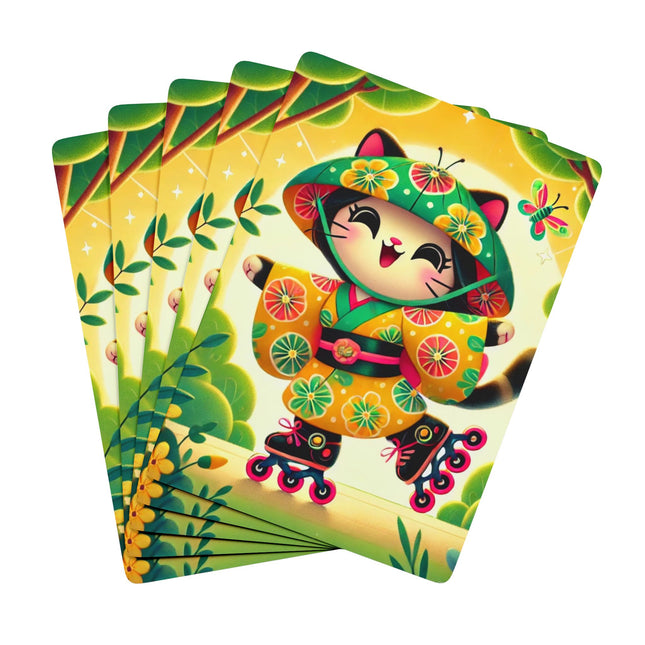 Firefly Dance on Wheels Playing Cards