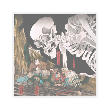 Mitsukuni Defying the Skeleton Spectre by Utagawa Kuniyoshi Kiss-Cut Stickers (4 Sizes)