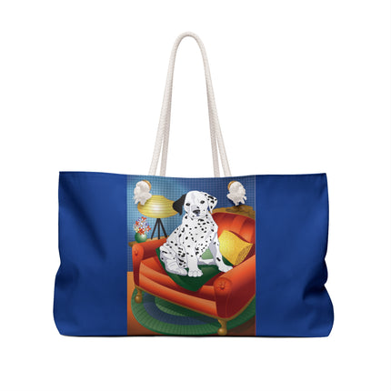 A Dalmatian's Cozy Corner Weekender Bag