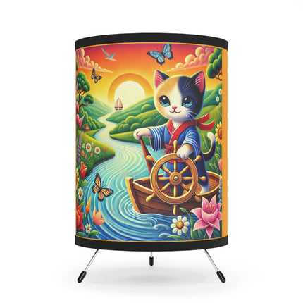 Sailor Kitten’s River Adventure Tripod Lamp