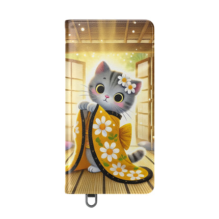 🐱🍵 Playful Kitten in the Tea Room Flip Case – Curious Charm & Cozy Whimsy