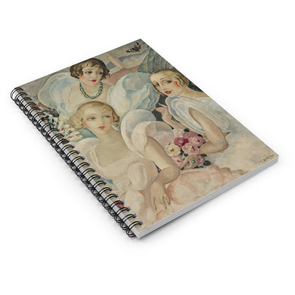 Les Femmes Fatales by Gerda Wegener Spiral Notebook - Ruled Line
