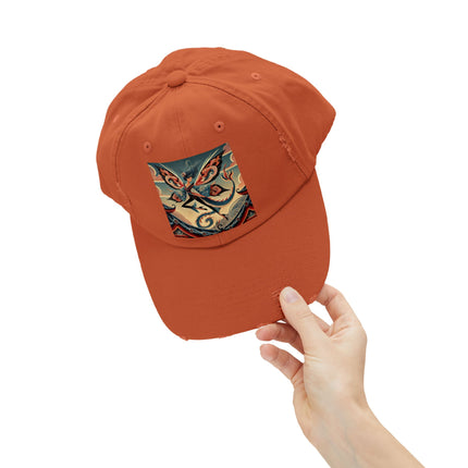 Dragon Fairy of the Temple Unisex Distressed Cap